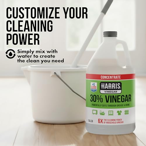 Image of HARRIS 30% Vinegar Concentrated Extra Strength - All Purpose Cleaner for Home, Garden & Patio