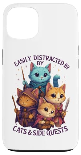 Cats Side Quest Disturted  ʔ ȃ[A X}zP[X iPhone 13 p