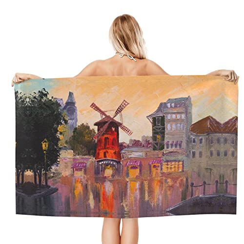 Lynsay Paris Nature Scenery Printed Bath Towel, Super Soft, Lightweight, High Water Absorption And Quick Drying Super Fiber Bath Towel #TOP1