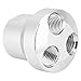 Air Hose Connector, BSPP 3 Way Air Hose Quick Pneumatic Equipment Pneumatic Accessories Connector Coupler Female, Industrial Air Cylinder Accessories