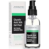 Glycolic Acid Peel 30% Professional Chemical Face Peel with Retinol, Green Tea Extract, Acne Scars, Collagen Boost, Wrinkles, Fine Lines, Sun - Age Spots, Anti Aging, Acne (2oz)
