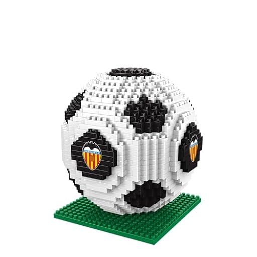 FOCO Producto con licencia oficial Valencia CF BRXLZ Bloques 3D Fútbol Set de construcción 12+ años | Ya disponible en tu tienda friki favorita! En mundofriki.es!