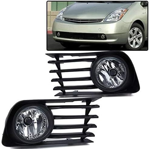 PIT66 Front Bumper Fog Lights, Compatible with 2004-2009 Toyota Prius Left&Right TO2592119, TO2593119, TO1038118, TO1039118