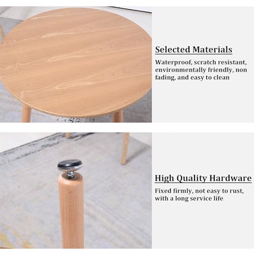 Table basse ronde et table d'appoint multifonctionnelle pour salon et extérieur JATIBOSH