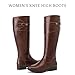Love Steetly Women's Knee High Boots Wide Calf Comfortable Riding Combat Flat Boots and Fashionable for Fall and Winter Wear for Women.231117 BRPU080