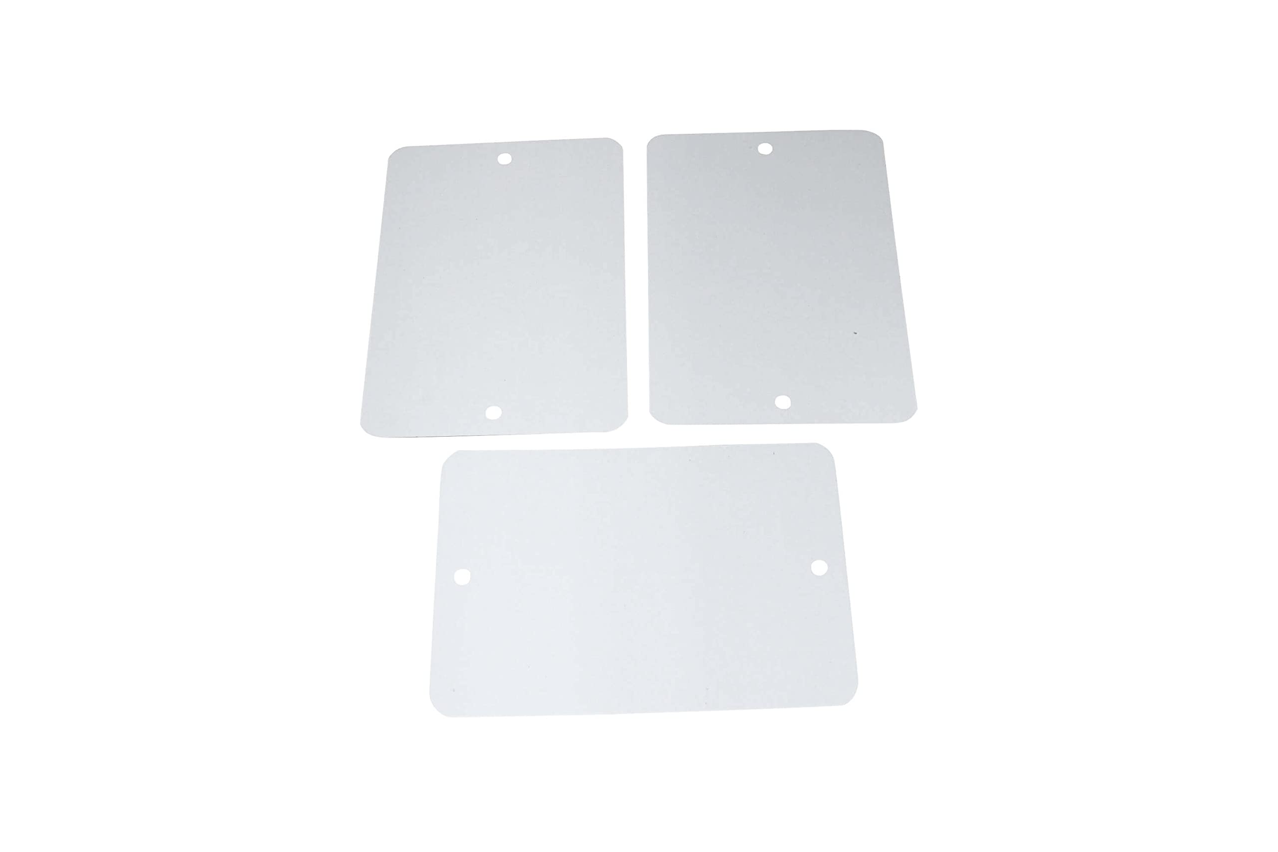 MASHPAPER 1.000 Metalletiketten weiß lackiert – Hängeetiketten | 105x150 mm