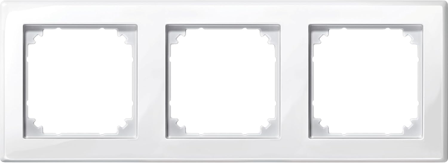 Schneider Electric Merten M-SMART frame, 3-gang, polar white glossy, 478319-picture-10