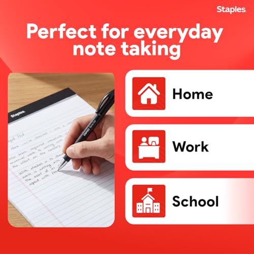 Bloc-notes Staples 21,6 x 35,6 cm blanc lot de 12 pour prise de notes - 7
