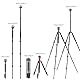 K&F Concept 200CM/78inch Stativ, Kamera Stativ,Tripod mit 90° Mittelsäulen Einbeinstativ-Funktion, 360° Kugelkopf und 1/4’’ Gewinde Tripod für DSLR-Kamera