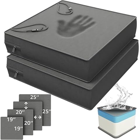 YENING Waterproof Memory Foam Cushions Cover