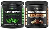 NutraChamps Super Greens & Super Mushrooms: Ultimate Brain, Gut & Body Boost