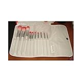 Micabeauty Deluxe Brush Set, Red\ pink, 453 Gram
