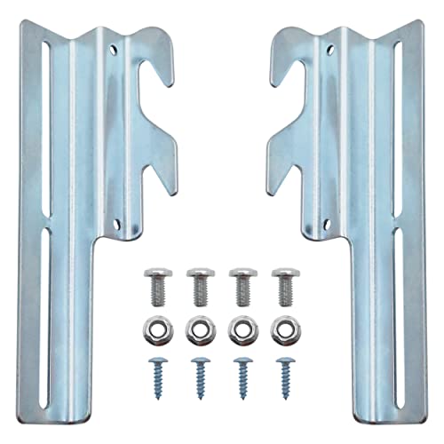 iFJF 2 Pcs #711 Bolt on Bed Frame Bracket Adapter ,Bed Frame Bracket,711 Bolt-On to Hook-On Bed Frame Conversion Bracket Compatible with Headboard Extra Heavy Duty,with Hardware