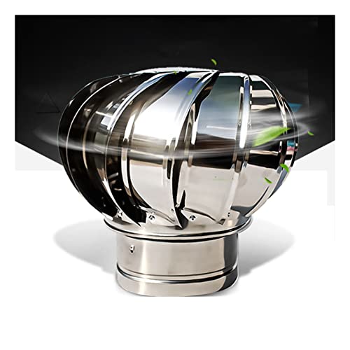 Generisch Stainless Steel Swivel Chimney Cap, Acid Resistant Ventilation Cap, Chimney Exhaust Pipes, Durable Stove/Fireplace Ventilation for Kitchen, Bathroom, Garage (100mm/3.9)