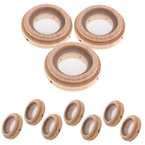 VALICLUD 10 Piezas De Anillo De Jade Para Cuello Y Hombros Kit Para El Cuidado De Los Pies Almohadilla Para El Tanque Almohadilla Para Las Rodillas Madera Beige