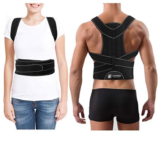 Copper Compression Full Posture Corrector with Support Bars for Men and Women. Guaranteed Highest Copper Adjustable Posture Upper Back Brace. Supports Upper Back, Chest, Shoulders, Lower Lumbar