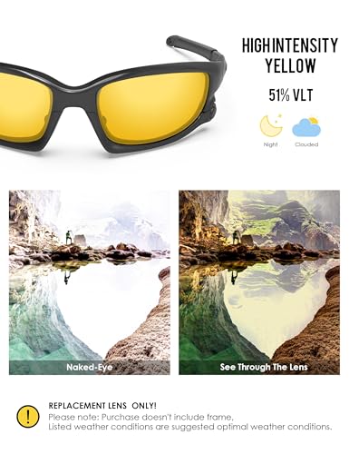 Image of BLAZERBUCK Polarized Replacement Lenses&Sock Kit for Oakley Split Jacket OO9099 Sunglass