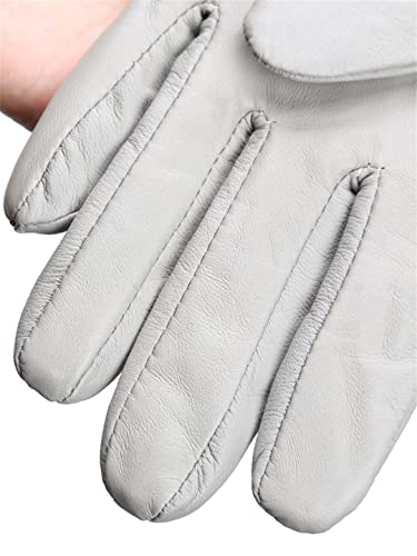 Guanti Invernali da Donna in Pelle di Pecora Corta e Calda Guidano Guanti in Pelle Sottile