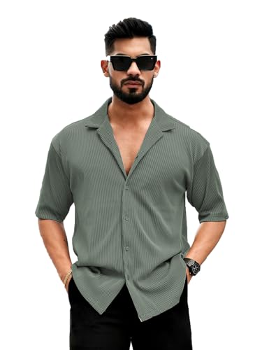 Image of Men's Drop Shoulder Collar Neck Shirt