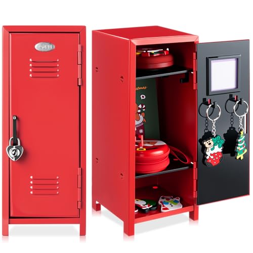 Vercraft Mini Metal Locker Safe with Lock, 10.8