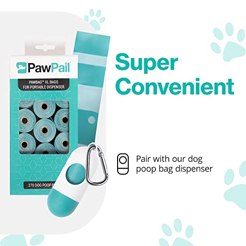 Pawpail Premium Poop Bags For Dogs, Easy-Open, Suitable For Home And Commercial Use, Leak Proof Pet Waste Bags Refills For Dispenser, Mild Floral Scented, 18 Rolls Of 15 Bags & 270 Bags Per Box #TOP2