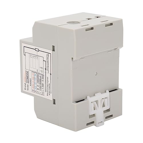 Medidor de Energia Em Trilho DIN AC80-300V 100A Display Digital Tensão Tempo Atual Potência KWh Volt