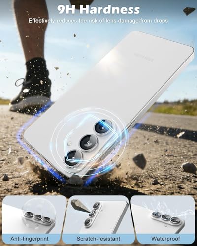 Image of Camera Lens Protector for Samsung Galaxy S26 / S26 Plus White AR AF Coated 9H Tempered Glass Camera Guard, Anti Drop, Scratch Resistant Camera Lens, Case Friendly Waterproof Heavy Duty UHD Clear Camera Cover
