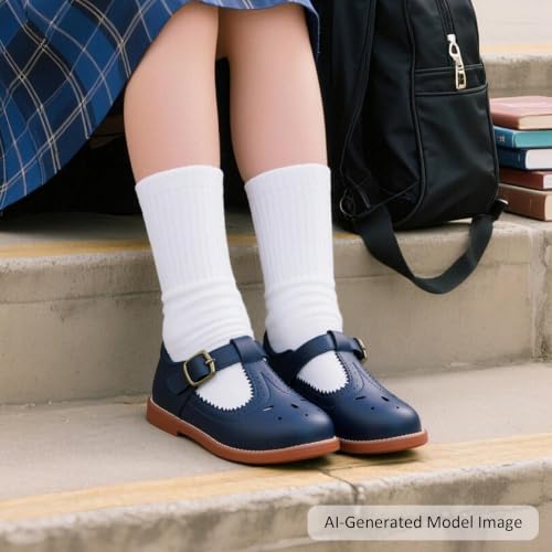 Image of Felix & Flora Toddler Little Girl Mary Jane Dress Shoes - Ballet Flats for Girl Party School Shoes