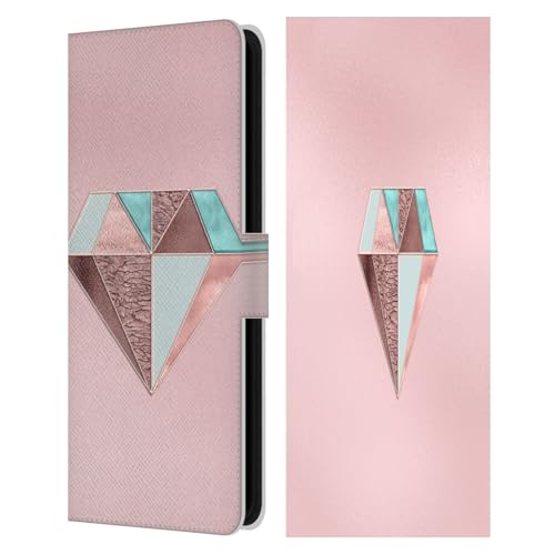 Housse Samsung Galaxy S25 FE LebensArt Diamant Rose Gold en cuir pour vos sorties