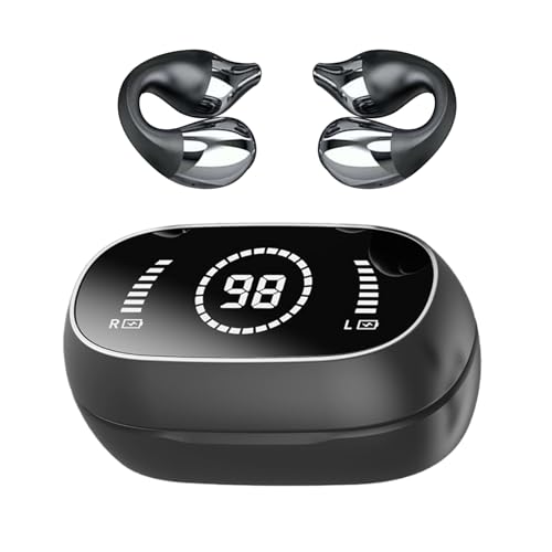Écouteurs de gym sans fil et casque d'oreille ouvert avec étui de charge