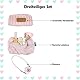 ePicsoa Bekleidung für 17cm Lbbu Plüsch, Kuscheltier Kleidung Outfit nur Bekleidungs zubehör, Niedliche Mini Plüsch Pullover Hoodie Bekleidung DIY Kinder Geschenke (Eiscreme)