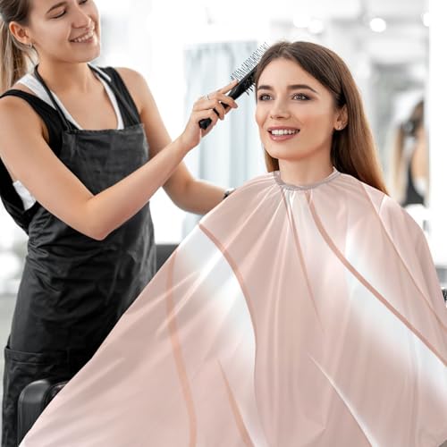 Capa para cortar cabello impermeable profesional MAOBLYR con cierre ajustable a presión para barbería y estilismo miniatura 7