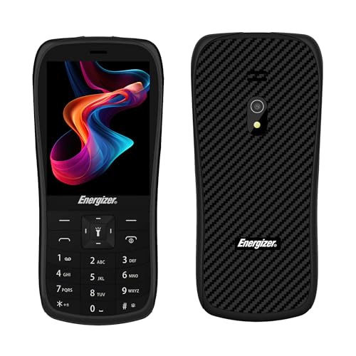 Energizer Energy E29 Téléphone Portable Mobile - Écran Confort, Batterie Haute Capacité, Double SIM, Lampe Torche, Bluetooth, Débloqué 2G - Noir
