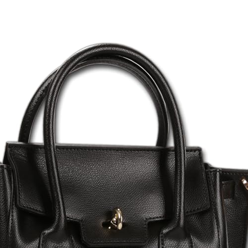 Sac à main noir compact OTT848HS1 taille M avec base stable 8cm - 3