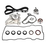 Timing Belt Kit Water Pump w/Gaskets Tensioner for 1987-2001 For Toyota Camry Celica MR2 Solara RAV4 2.0L 2.2L 3SFE 5SFE 16V Plus Valve Cover Gasket
