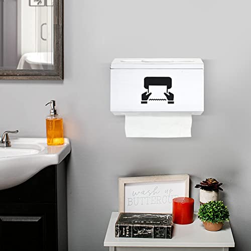 Paper Towel Dispenser, Paper Towel Holder Wall Mount Fits Kleenex, Hand Paper Towel Holder With Lid, Folded Paper Towel Dispenser Countertop, C-Fold Muitifold Paper Trifold Towel Dispenser #TOP3