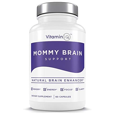 VitaminIQ Mommy Brain Postnatal Supplement (60 Capsules) for Cognitive Health, Mood, Energy with GPC and CDP Choline, Phosphatidylserine, Omega-3 DHA Cover