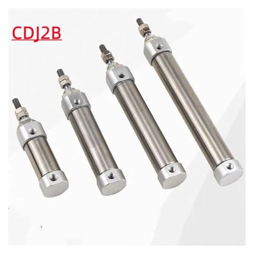 Vérin pneumatique double effet CDJ2B 16mm course 200mm mini vérin inox de précision
