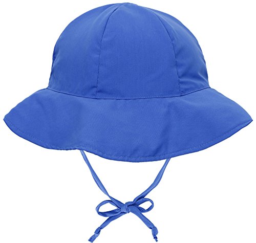 ThunderCloud Baby 50+ UPF Protective Wide Brim Bucket Sun Hat,Royal Blue,12-24 Months