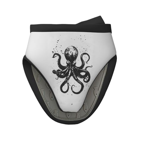 Mini guantes de horno de silicona, guantes de horno de pulpo de tinta abstracta, resistentes al calor, soportes para ollas para cocina y hornear, bonitos guantes de horno