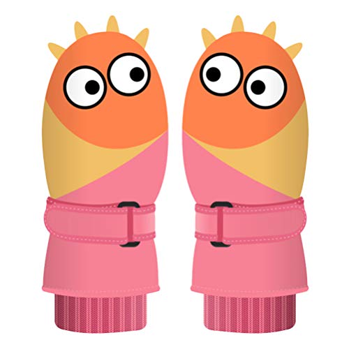 BESPORTBLE 1 par Rosa Crianças Crianças Luvas de Esqui Luvas de Esqui Meninas Menino Luvas de Neve Q