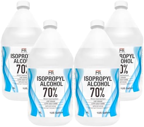Moro Chemicals Isopropyl Alcohol 70% USP – 4 x 4L Bulk Case (16L) – Antiseptic Cleanser | Antibacterial Rubbing Alcohol – Made in Canada