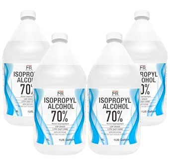 Moro Chemicals Isopropyl Alcohol 70% USP – 4 x 4L Bulk Case (16L) – Antiseptic Cleanser | Antibacterial Rubbing Alcohol – Made in Canada