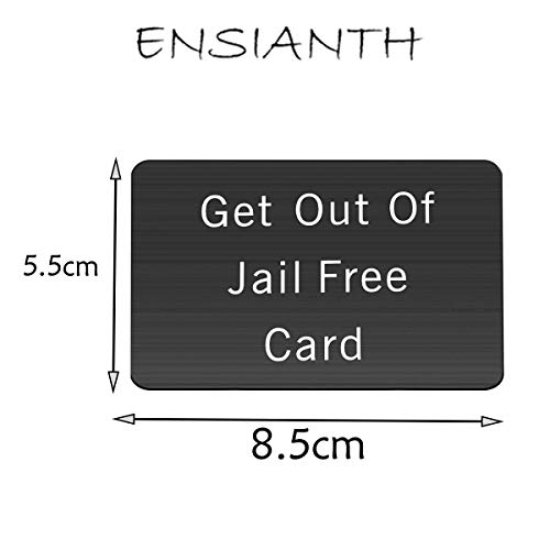 Monopoly Get Out Of Jail Free Card Funny Wallet Insert Gifts for Men Prison Inmate Joke Gag Gift2