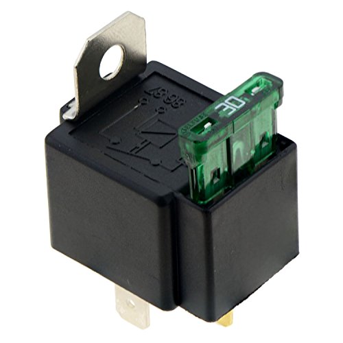 Sueooudh 4 pines DC12 V 30 A derretir desconexión/de relé de fusión automotriz con fusible