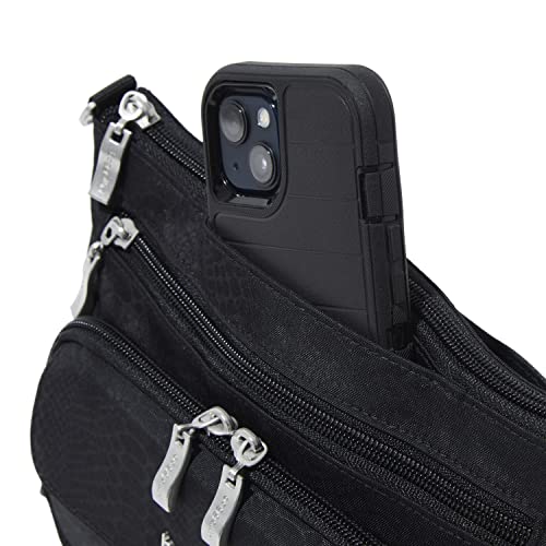 Image of Baggallini Original Everyday 11x7.5 Crossbody Bags Rfid Protected Lightweight Nylon Zippered Travel Purse