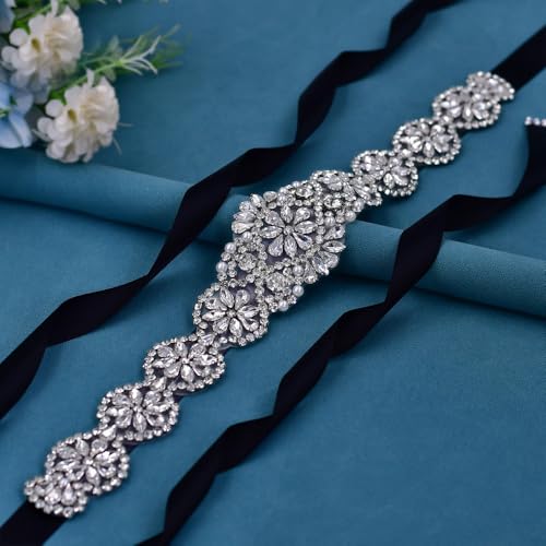 Bridal Belt Rhinestone Wedding Dress Belt Crystal Glitter Sash Wedding Waist Belt for Women3