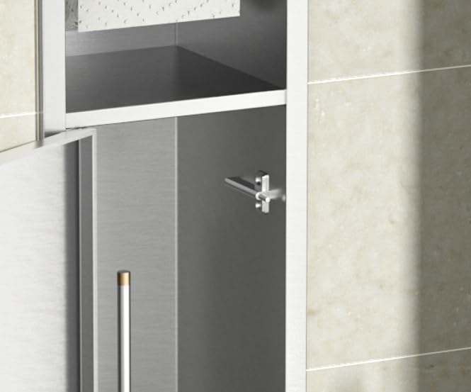 Porte-papier toilette encastré de rechange pour remplacer un dévidoir mural cassé