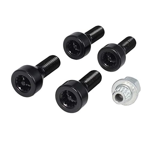 Rueda de Seguridad de Bloqueo Tornillos Tuercas Juego M12 x 1.5 para E46 E87 E90 E60 36136786419/36131180882/36136764057