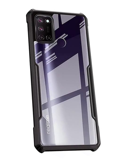 COBERTA Polycarbonate Back Cover For Realme 7I Back Cover Case-Black Transparent (B0CGF3BGPM) Amazon Price History, Amazon Price Tracker
